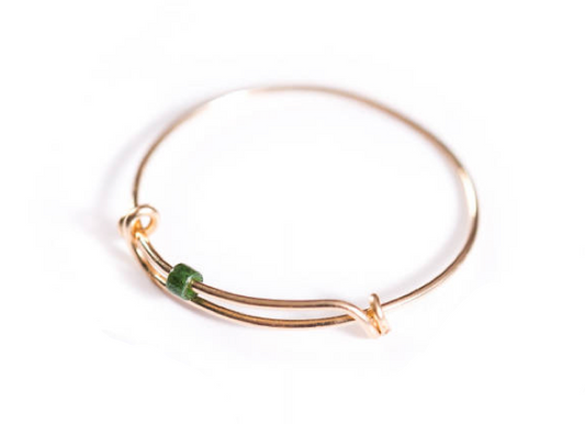 Tassia Canellis Gold/Fir Sliding Knot Ring