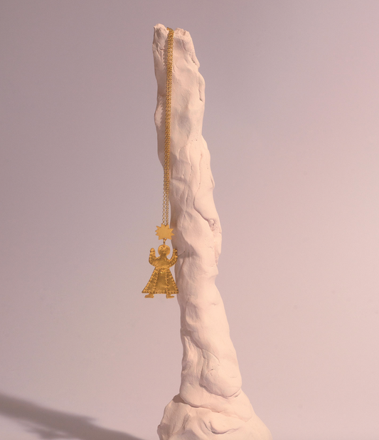 Apres Ski Tête De Soleil Gold Pendant