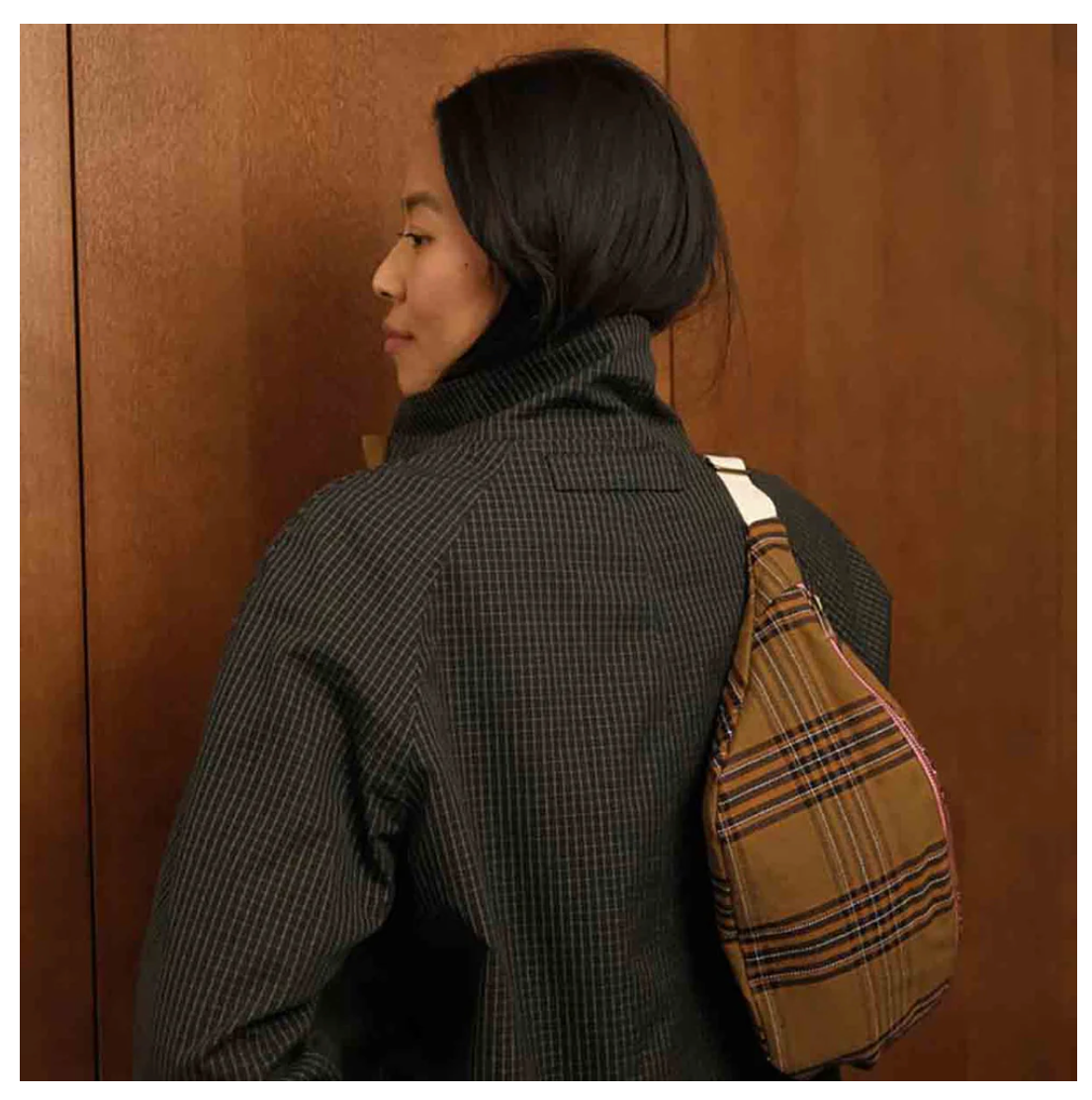 WOMEN BUM BAG TARTAN