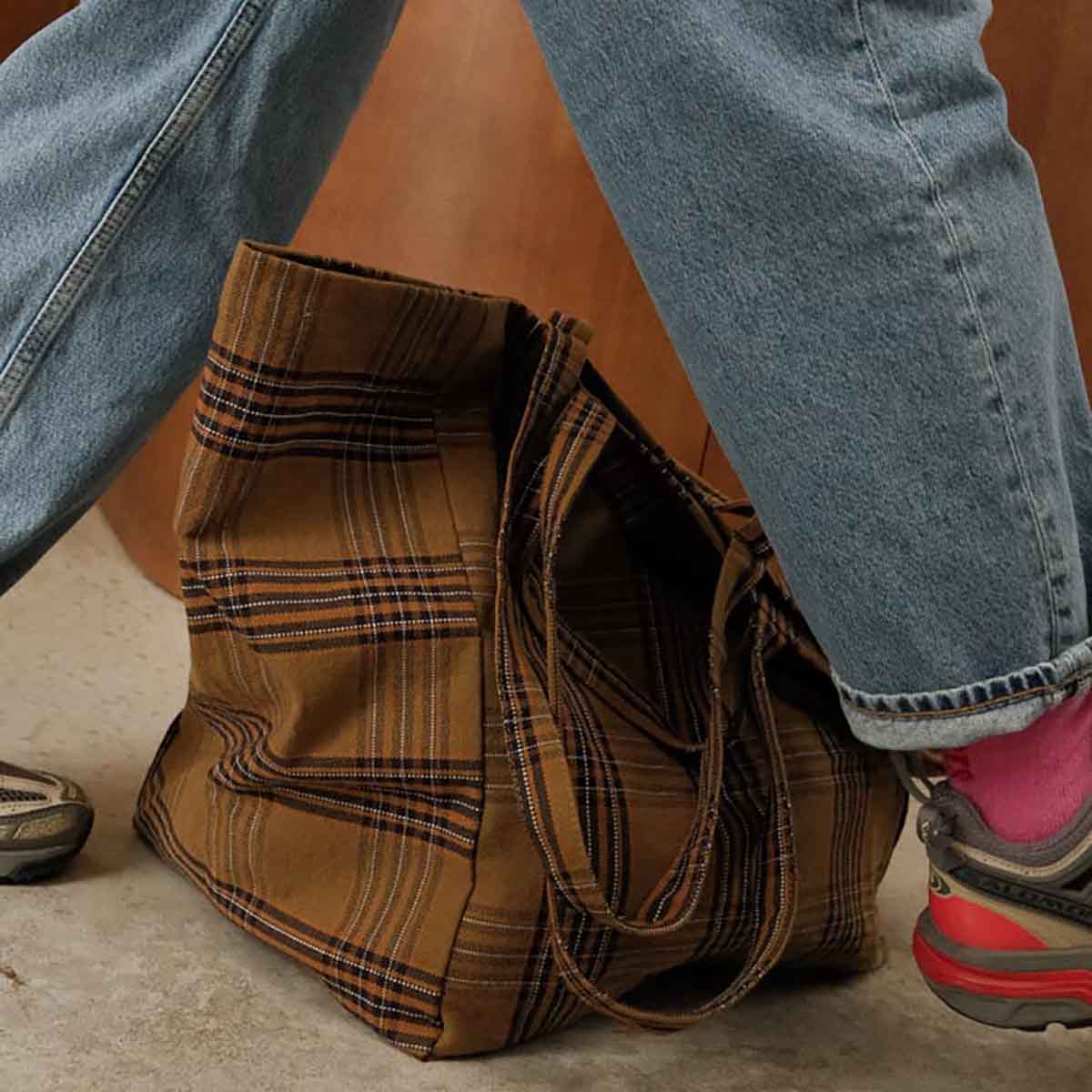 ELISA TOTE BAG TARTAN