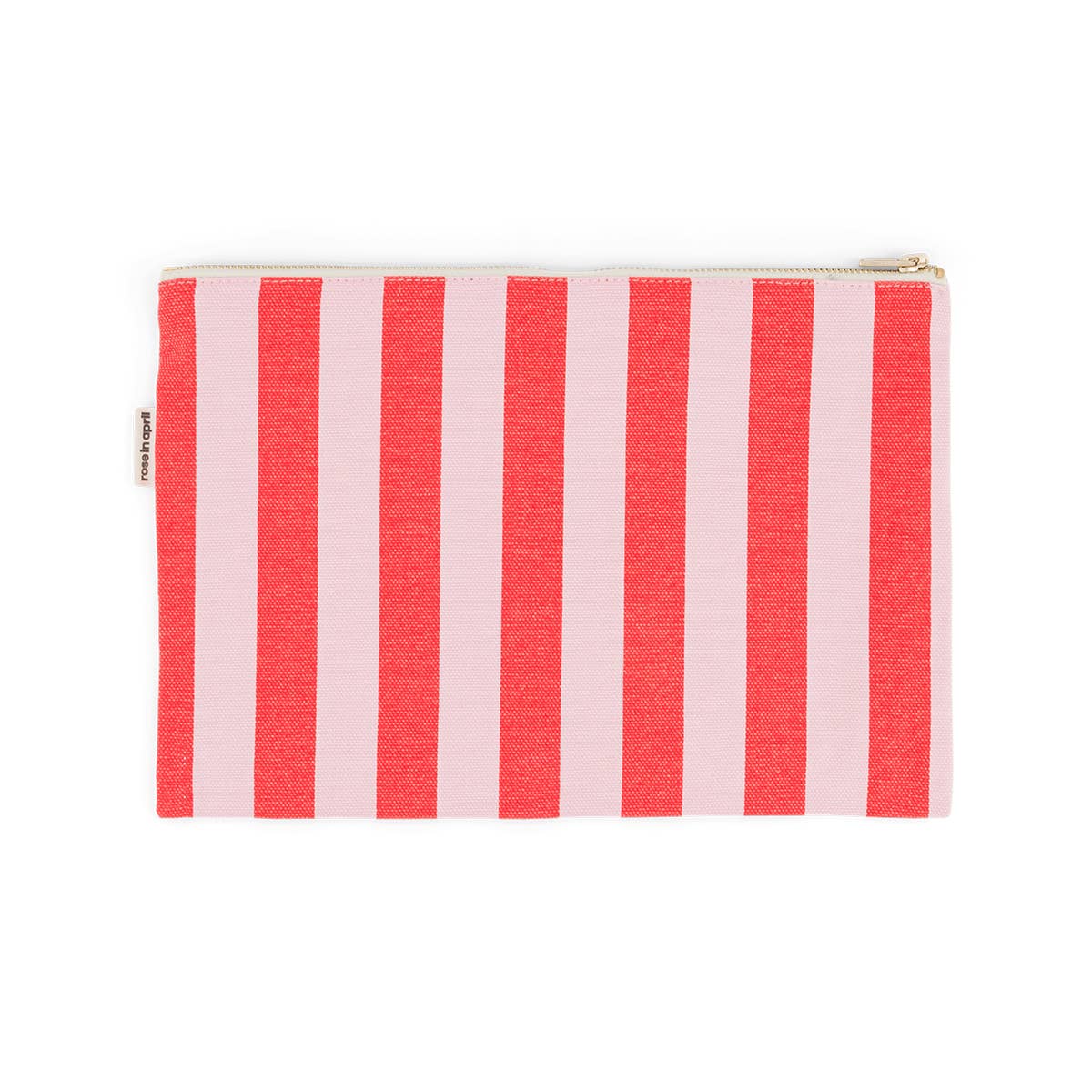 Rose In April Paris Tomato/Candy Pink Canvas Lili Clutch