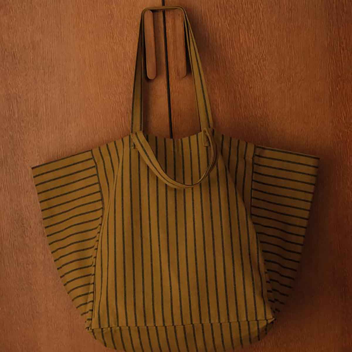 ELISA TOTE BAG TENNIS BLACK /  OLIVE