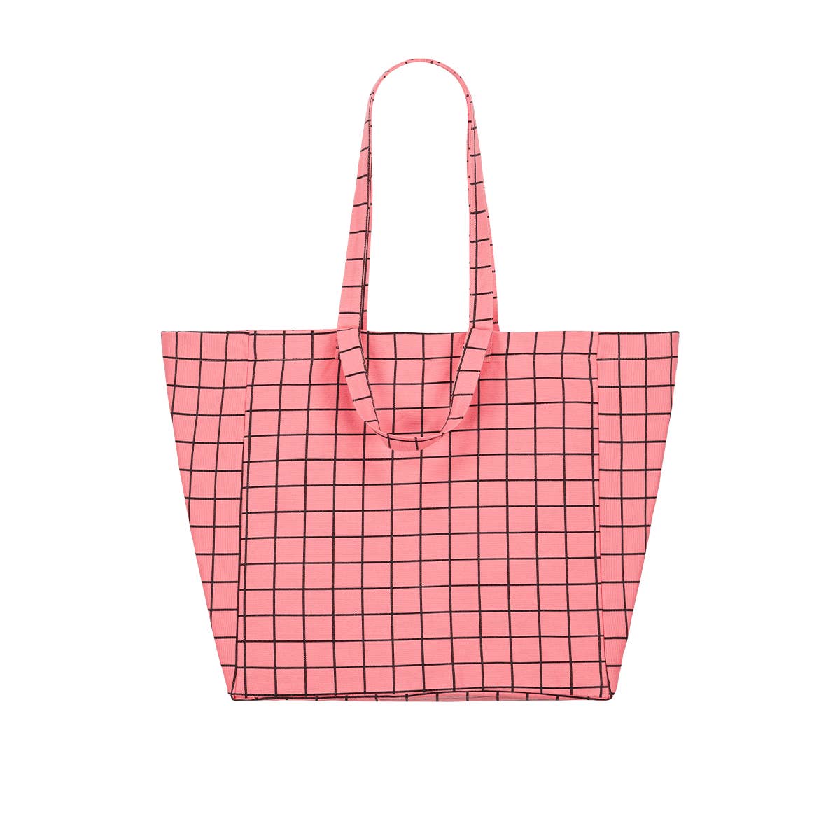 ELISA TOTE BAG  CHECK FUNKY PINK