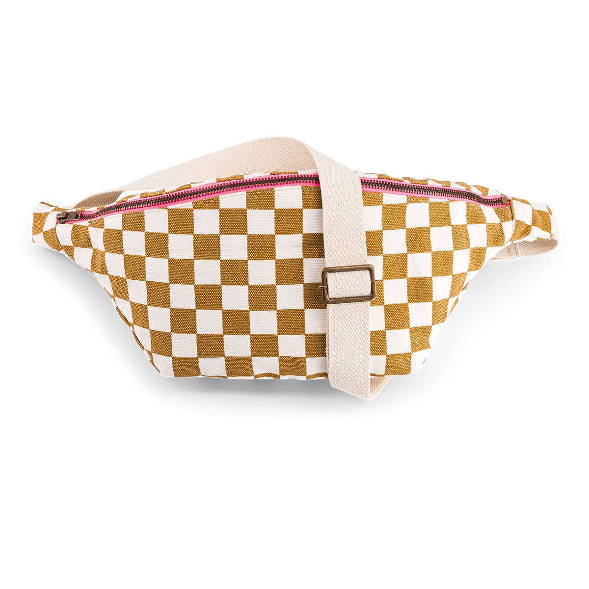 WOMEN BUM BAG CHECKERBOARD CARAMEL: Checkerboard