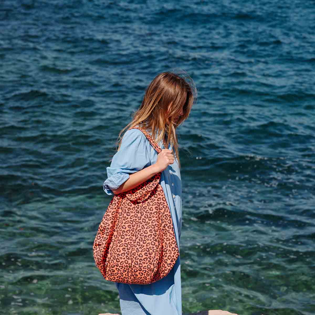 ELISA TOTE BAG GRAOU CORAL: CORAL / GRAOU