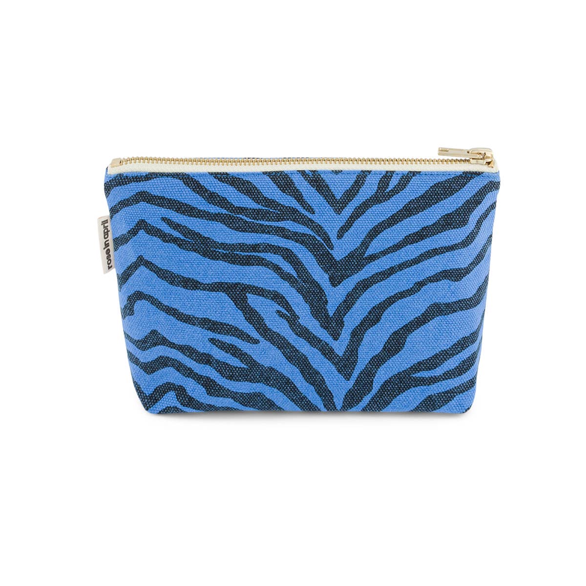 POUCH SOFIA ZEBROU GREEK BLUE: GREEK BLUE / ZEBROU
