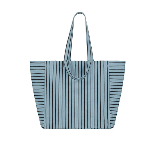 ELISA TOTE BAG TENNIS BLACK /  SKY BLUE