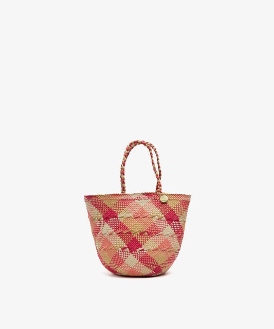 Guanabana Coral Canasto Straw Basket