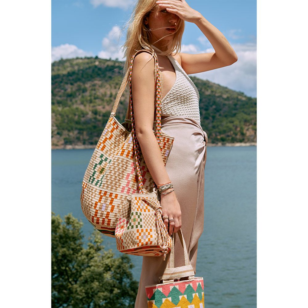 Guanabana Pink/Beige Canada Tote