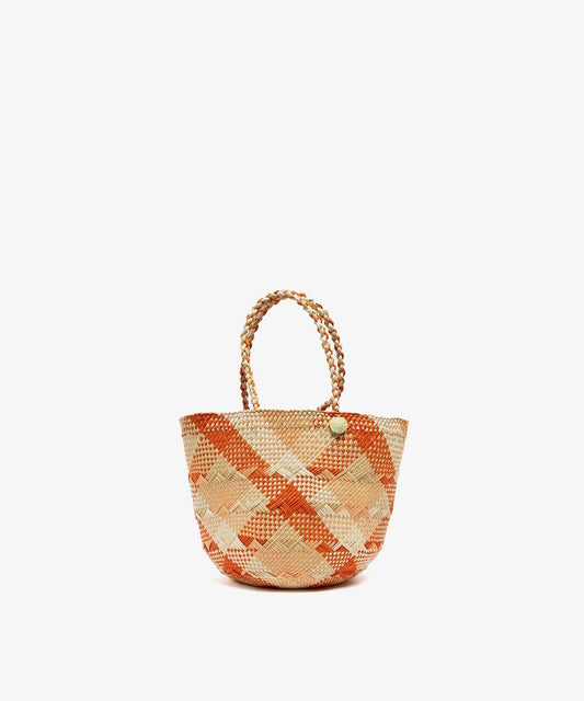 Guanabana Tangerine Canasto Straw Basket